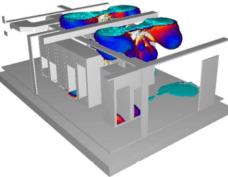 Simulation CFD transitoire de la dispersion du gaz NOVEC dans un data center