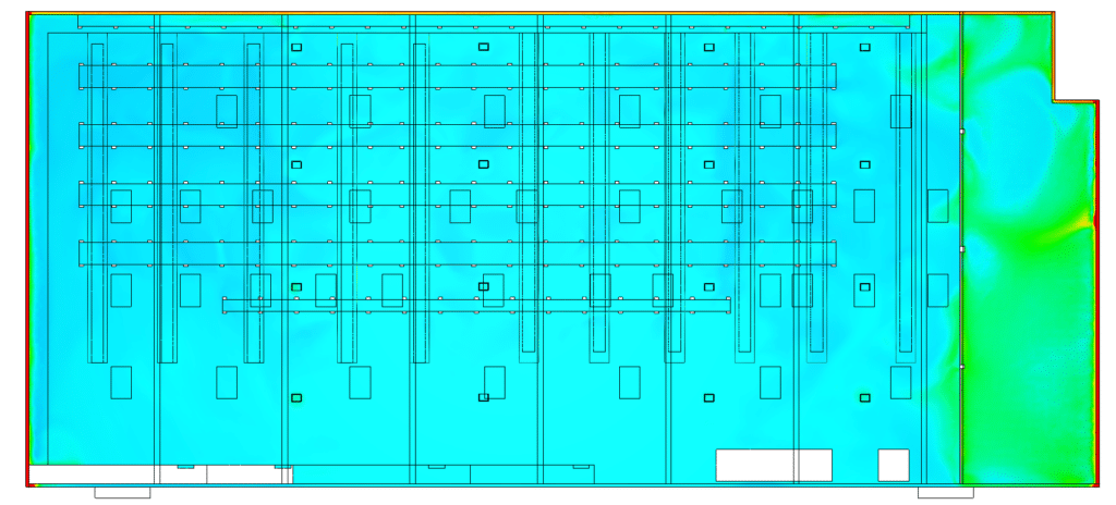 lighting simulation heat map